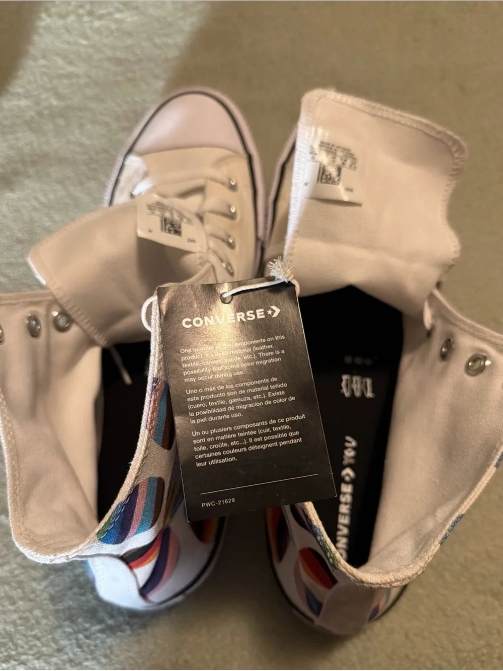 Converse white high